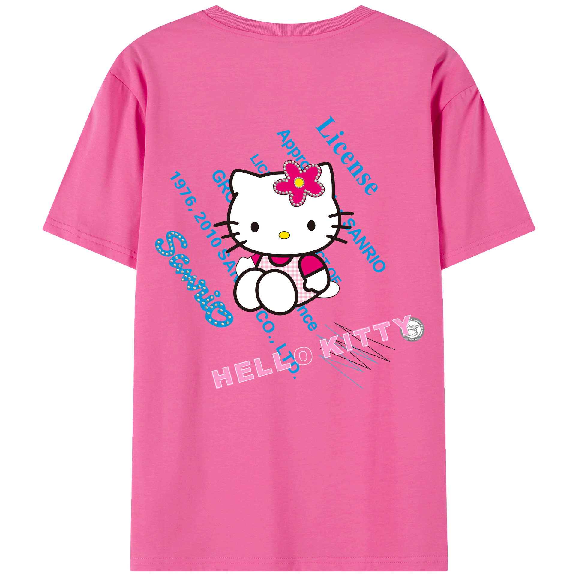 （画像用） Hello Kitty ハローキティ レディース半袖Tシャツ(バックプリント)